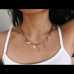 Adinas Jewels Gold Choker Chain Necklace
